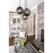 Malbec 1 Light Graphite Pendant Ceiling Light, Design Series